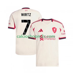 Liverpool Florian Wirtz 7 Maglia Trasferta 2025/2026 Manica Corta